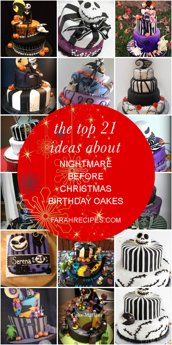 The Top 21 Ideas About Nightmare Before Christmas Birthday Cakes Most